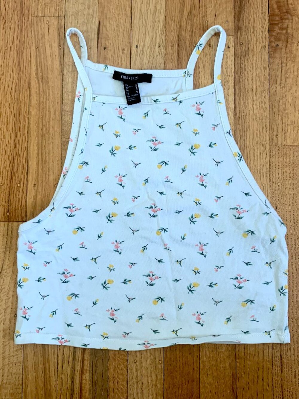 Floral Halter Crop Top Forever 21 - M
